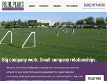 Tablet Screenshot of fourpeakslandscape.com